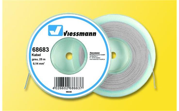 Kabel 25 m, 0,14 mm², grau