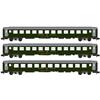 Kato 23011 Personenwagen-Set 3-tlg RIC 2.Klasse Wagen altes LogoSBB, Spur N