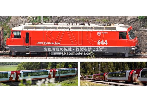 Kato 7074030 Grundeinheit des Glacier Express 3-tlg, Spur N