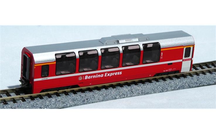 Kato 7074061 RhB BEX Wagen inkl. Schiene in der Souvenirverpackung, Spur N