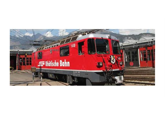 Kato 7074066 Ge 4/4 II 618 Bergün "Rhätische Bahn" RhB, Spur N