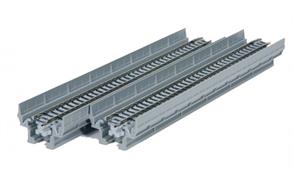 Kato 7077001 Viadukt 1-gleisig mit geradem Gleis 186 mm, 2 Stück