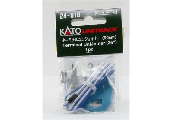 Kato 7077508 Anschlusskabel 2-polig blau-weiss, Länge 90mm