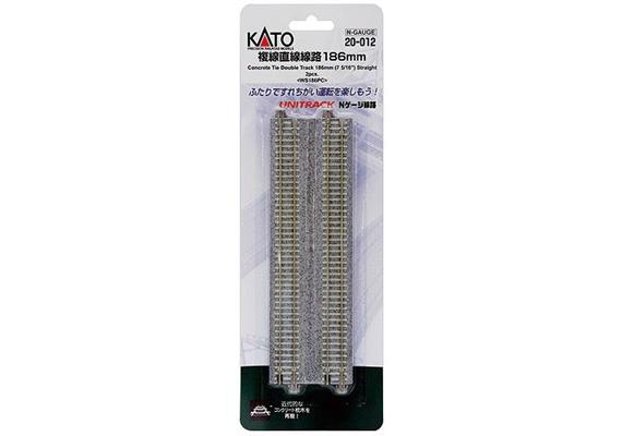 Kato 7078020 Doppelgleis Beton gerade 186m