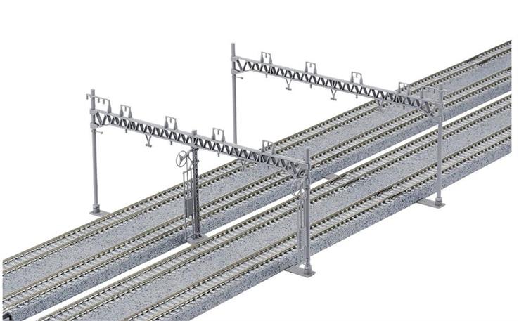 Kato 7078527 Oberleitungsmasten 4-gleisig, 10 Stück