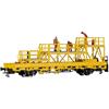 Kibri 26262 Niederbordwagen mit Arbeitsbühne GleisBau, Fertigmodell, H0 DC