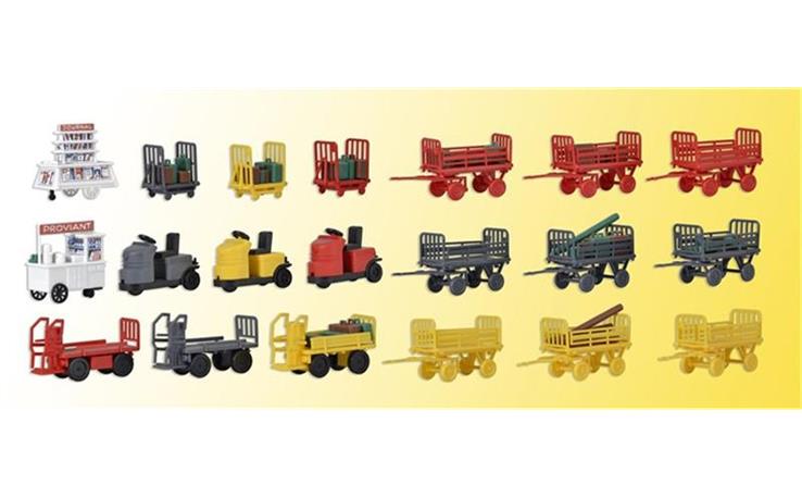 Kibri 38646 Deko-Set Gepäckwagen H0