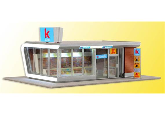 Kibri 39008 Kiosk mit LED-Beleuchtung, H0