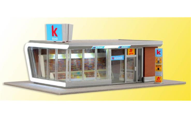 Kibri 39008 Kiosk mit LED-Beleuchtung, H0