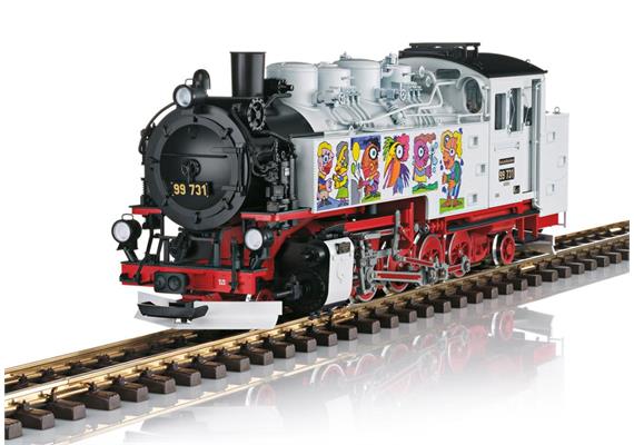 LGB 21485 Dampflok VII K 99 731 im Künstlerdesign SOEG, Spur G mfx/DCC Digital Sound