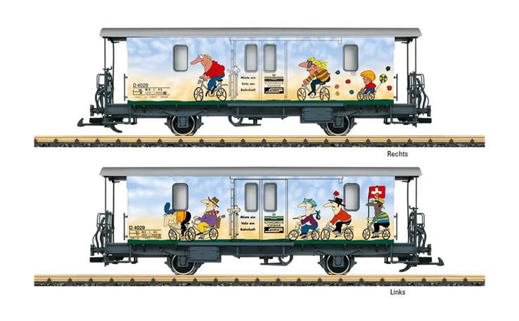 LGB 34555 Fahrradwagen D2 RhB, Spur G