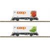 LGB 45887 Containerwagen-Set 2-tlg COOP RhB, Spur G