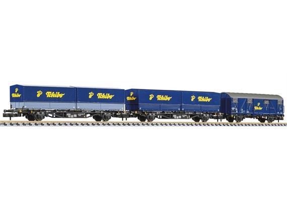 Liliput 260112 Güterwagenset 3-tlg Tschibo-Zug DB, Spur N