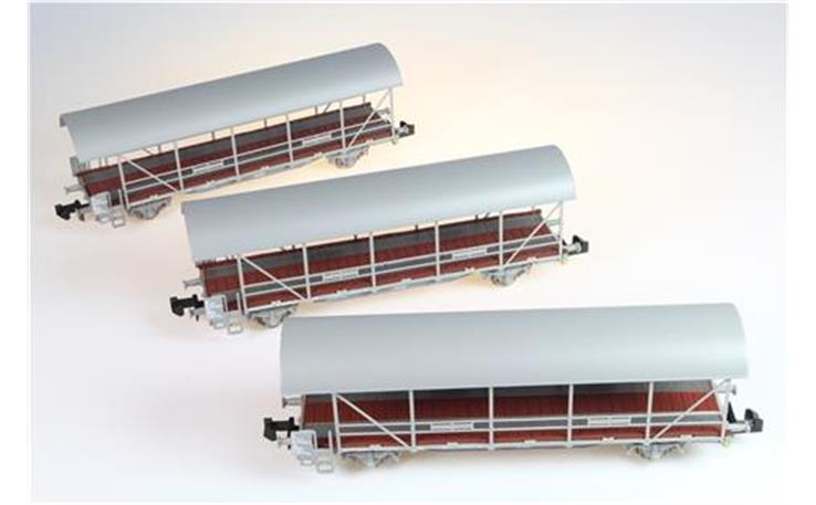 Liliput 260123 Autotransportwagen-Set 3-tlg BLS, Spur N