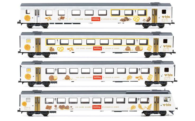 Liliput L330534 EW III Wagenset 4-tlg "Kambly-Zug" BLS, H0 AC