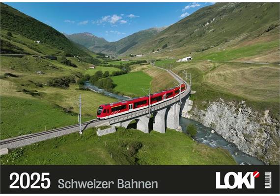 LOKI Kalender Schweizer Bahnen 2025