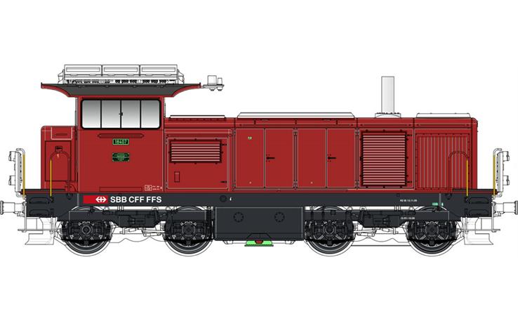 LS 17069 Diesellok Bm 4/4 feuerrot SBB, H0 DC