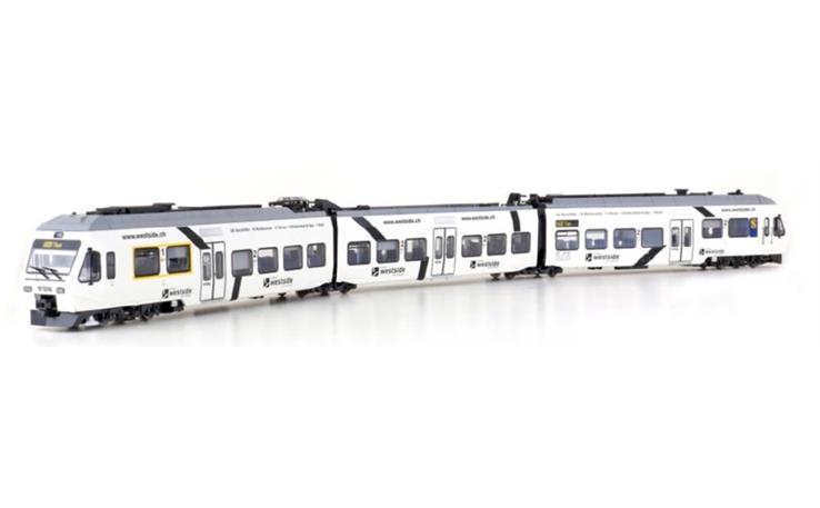 LS 17203AC E-Triebzug 3-tlg RABe 525 NINA der BLS/Westside, H0 AC Digital