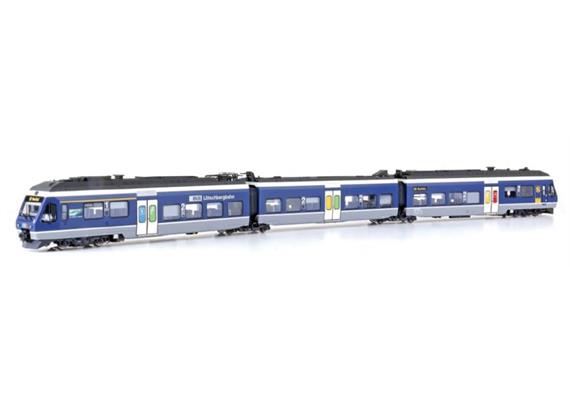 LS 17204DCS E-Triebzug 3-tlg RABe 525 NINA der BLS, H0 DC Digital Sound