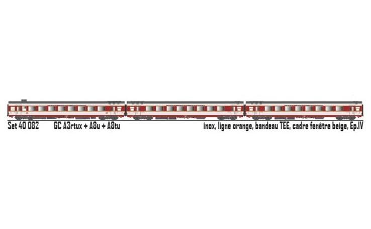LS 40082 Personenwagenset 3-tlg "Capitole" SNCF, H0 DC