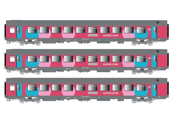 LS 40994 Personenwagenset 3-tlg OUIGO SNCF, H0