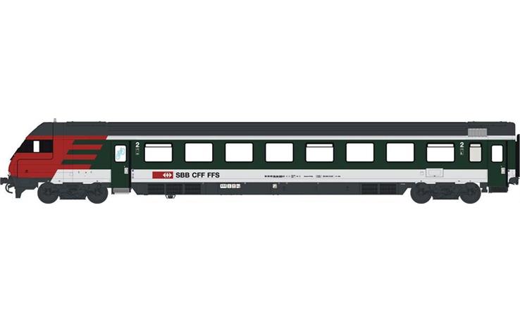 LS 472200DC IC Steuerwagen Bt grün/hellgrau SBB, H0 DC