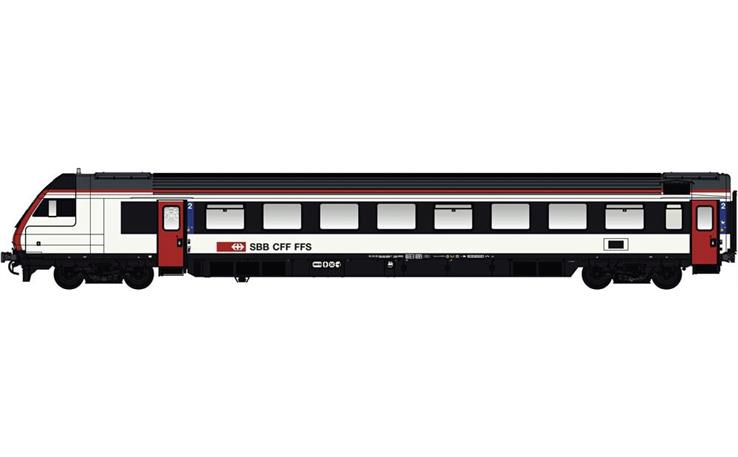 LS 472201AC IC Steuerwagen Bt neue Farbgebung SBB, H0 AC