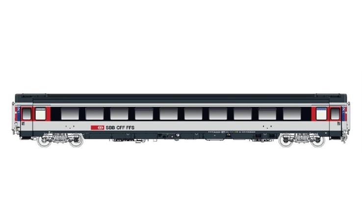 LS 472300 Personenwagen UIC Z1 B grau/weiss SBB, H0