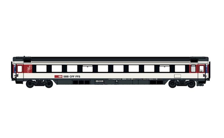 LS 47386 EC Personenwagen Bpm 2. Kl. refit weiss/schwarz SBB, H0