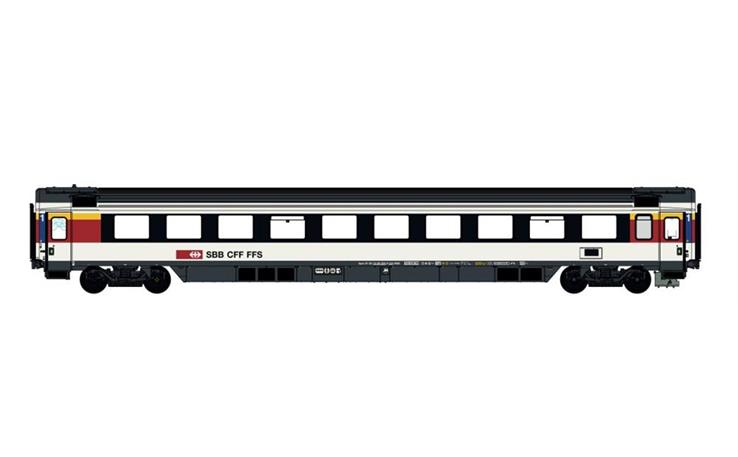 LS 47388 EC Personenwagen Apm 1. Kl. refit weiss/schwarz SBB, H0