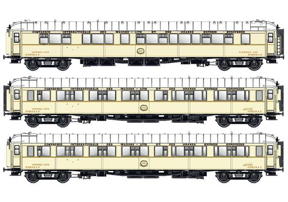 LS 49139 Schlafwagen-Set 3-tlg CIWL Ägypten, H0