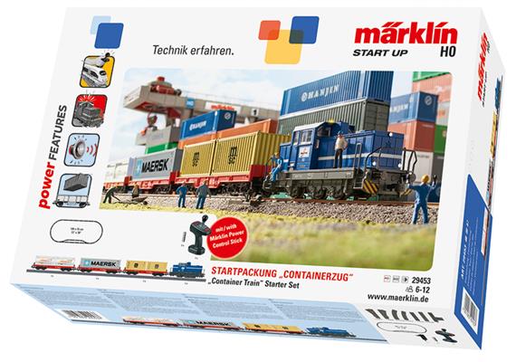 MÄ 029453 Startpackung "Containerzug" mit Diesellok DHG 700 und 3 DB Wagen, H0 AC Digital