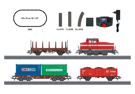 Märklin 029065 Startpackung "Moderner Rangierbetrieb mit DHG 500", H0 AC mfx Digital