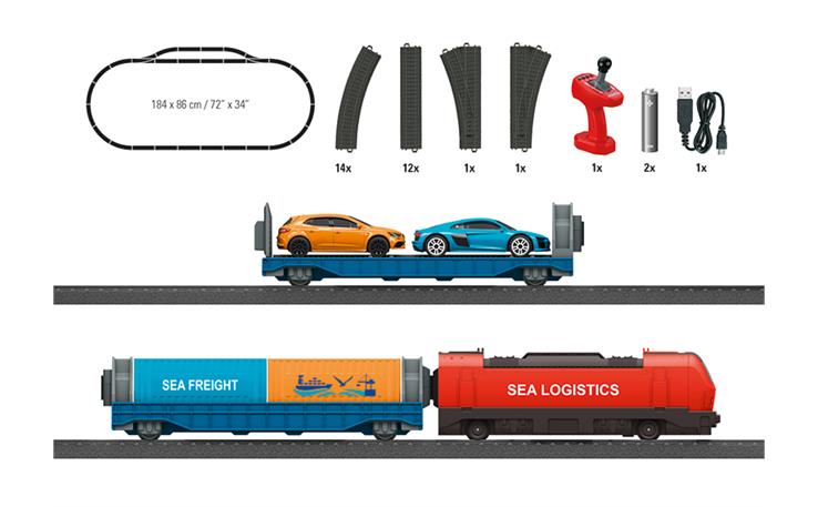 Märklin 029342 my world - Startpackung "Hafenlogistik", H0 batteriebetrieben