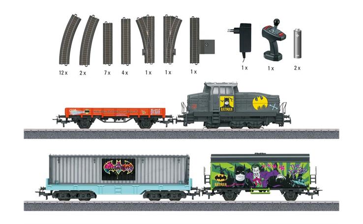 Märklin 029828 Digital-Startpackung "Batman" mit DHG 500 und 3 Wagen, H0 AC mfx Digital