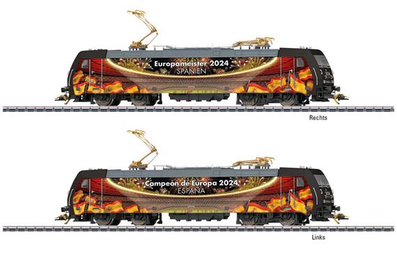 Märklin 036024 E-Lok BR 185 Europameister 2024 Spanien, H0 AC Digital Sound