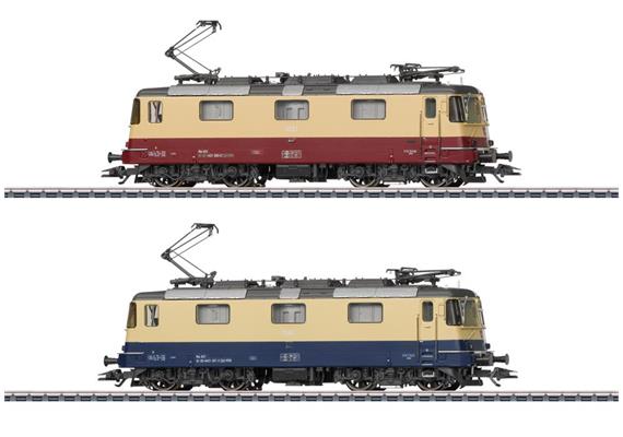 Märklin 037300 Doppelpack E-Lok Re 421 TEE / Rheingold, H0 AC mfx+ Digital Sound