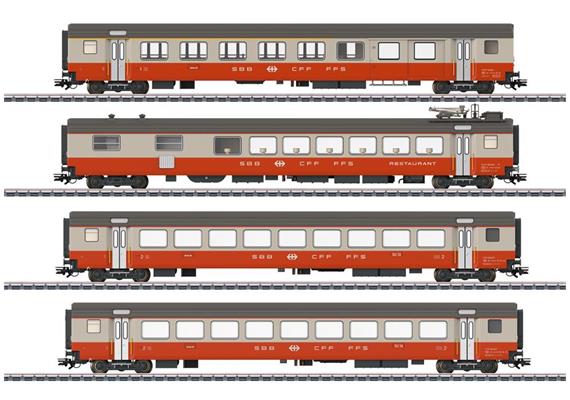 Märklin 042190 Personenwagen-Set 4-tlg Swiss Express SBB, H0