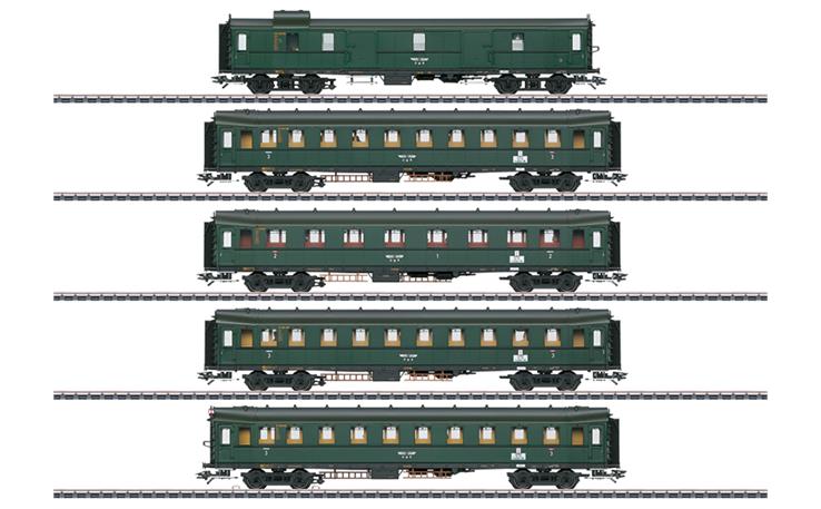 Märklin 042265 Schnellzugwagen-Set 5-tlg "Hecht" DRB, H0