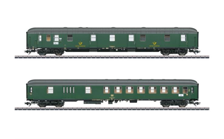 Märklin 042850 Postwagen-Set mr-a 2-tlg DBP, H0 AC