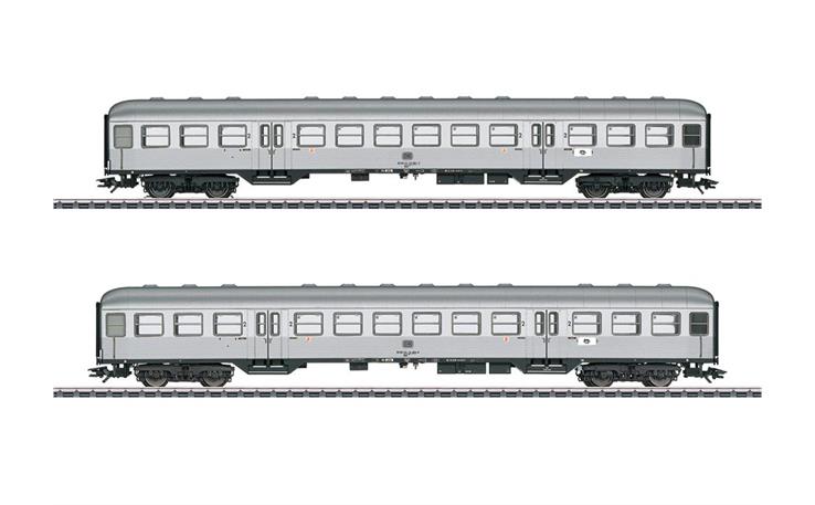 Märklin 043147 Personenwagen-Set 2-tlg „Silberlinge" DB, H0 AC