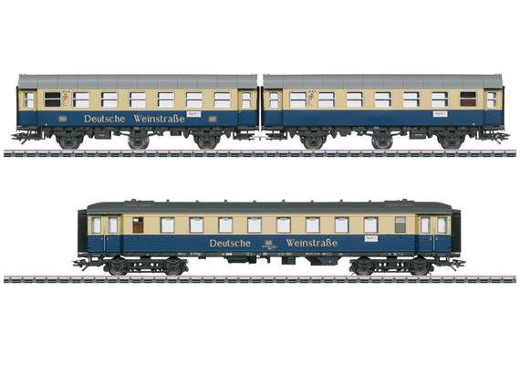 Märklin 043189 Personenwagen-Set 3-tlg "Deutsche Weinstrasse" der DB, H0