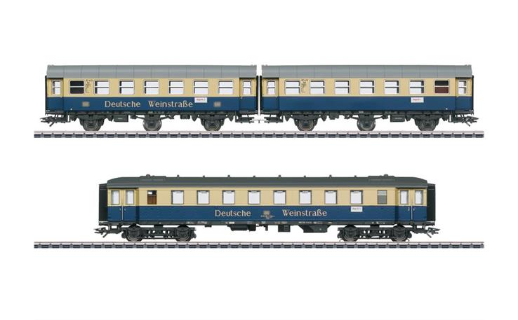 Märklin 043189 Personenwagen-Set 3-tlg "Deutsche Weinstrasse" der DB, H0