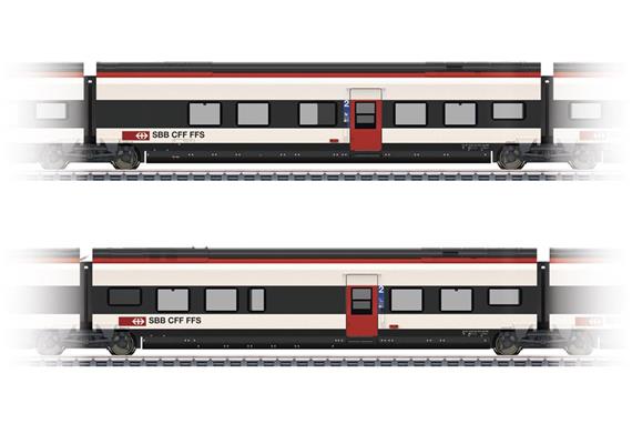 Märklin 043461 Ergänzungswagen-Set 1 zum RABe 501 Giruno SBB, H0 AC