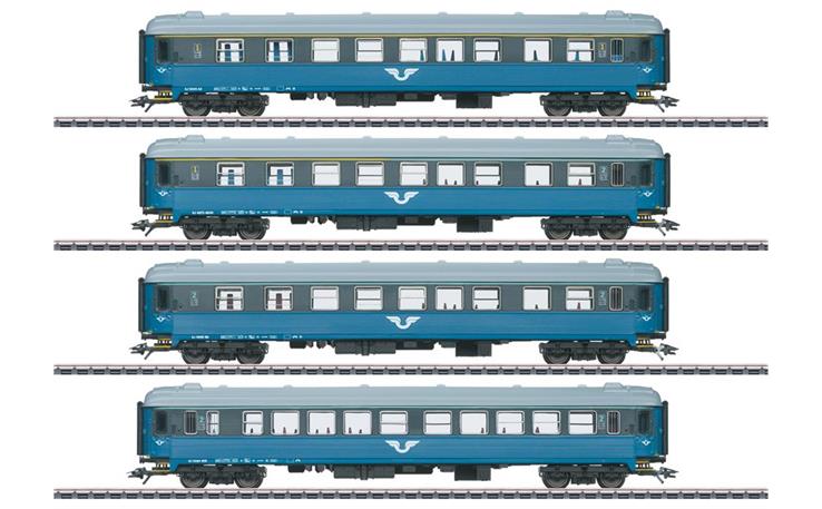 Märklin 043787 Personenwagen-Set B1 4-tlg SJ, H0 AC