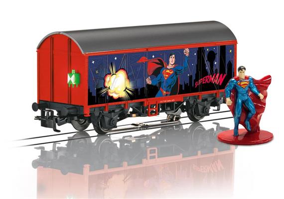 Märklin 044825 Ged. Güterwagen Superman mit Spielfigur aus Metall, H0