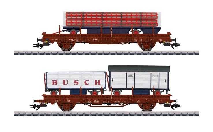 Märklin 045042 Güterwagen-Set 2-tgl Zirkus Busch DR, H0