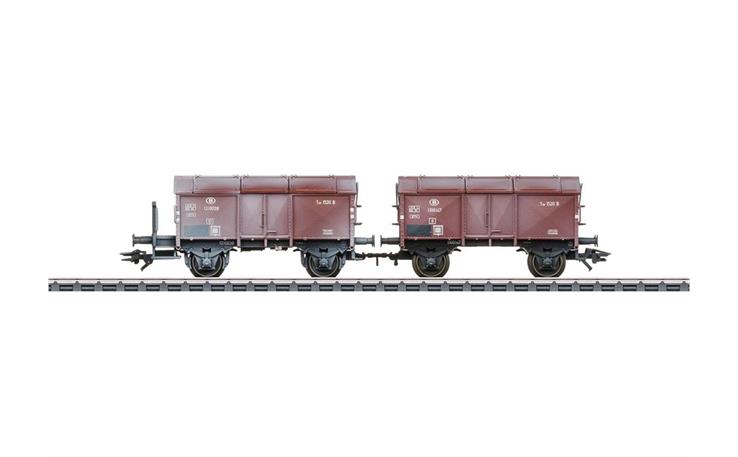 Märklin 046018 Klappdeckelwagen-Paar SNCB, H0