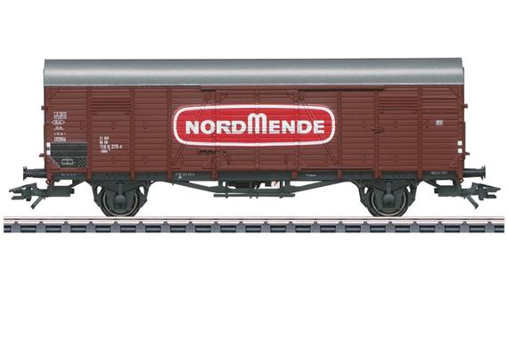 Märklin 046156 Gedeckter Güterwagen Gbkl "NORDMENDE" DB, H0