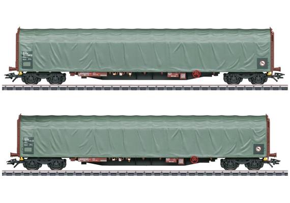 Märklin 047114 Schiebeplanenwagen-Set 2-tlg DSB, H0